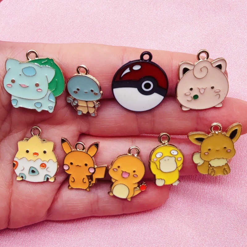 Gaming Accessories Gifts - 10 stuks cartoon druppelolie sieraden accessoires