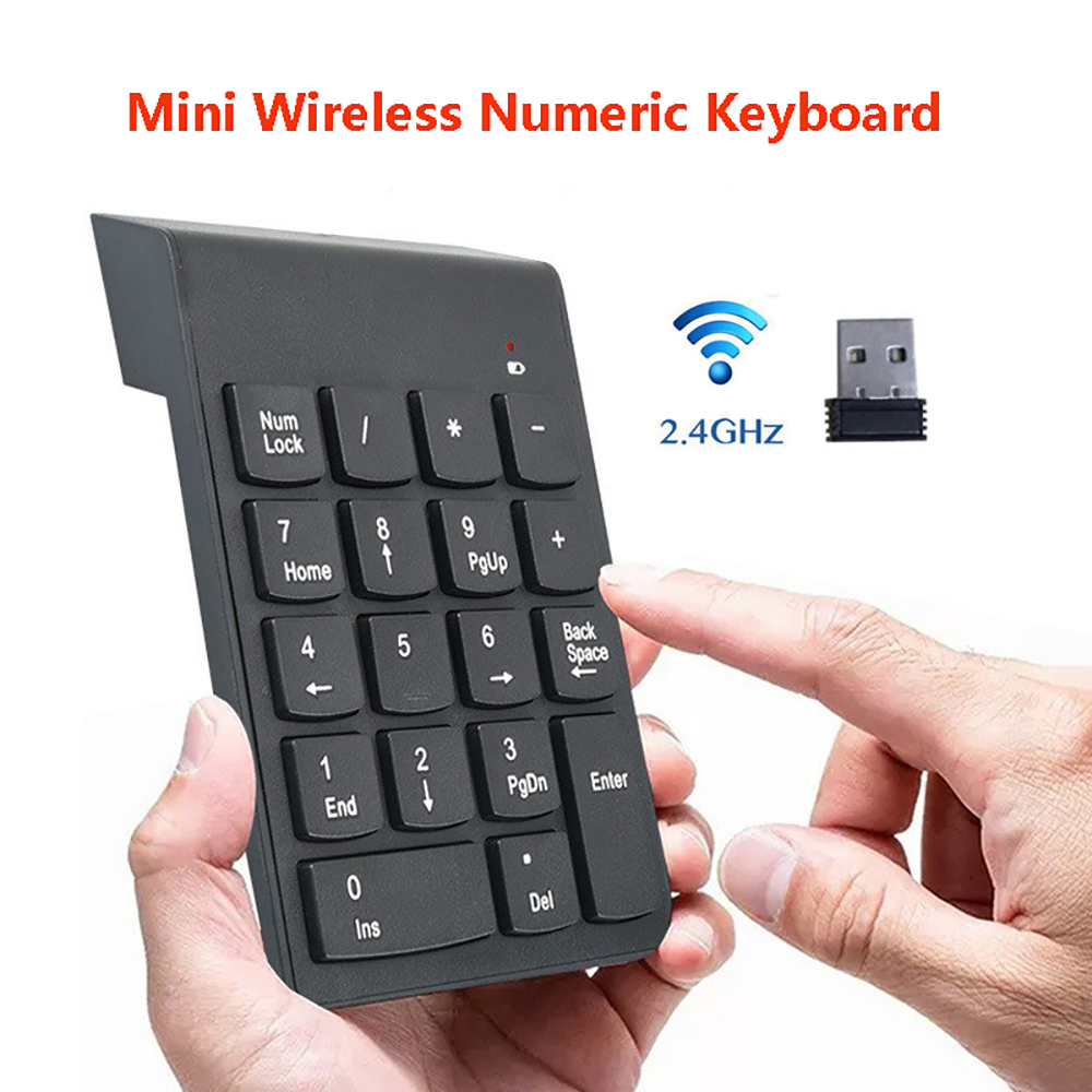 Keyboard Numpad Separate - Mini Draadloos Numeriek Toetsenbord 2.4GHz Numpad