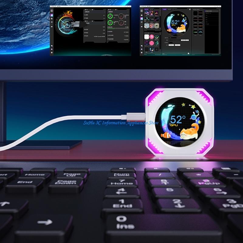 Gaming Hardware And Accessories - Dynamische animaties Waterkoelingsscherm voor hardwareliefhebbers PC