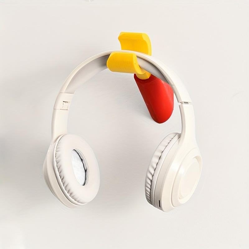 Gaming Accessories Holder - Schattige eendenbekklem zelfklevende hoofdtelefoonwandhaak, geen boor