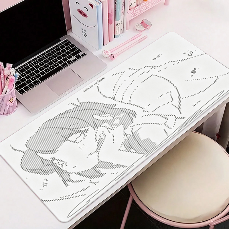 Gaming Accessories Setup - 1 Stuks Lederen Muismat Anime Angel