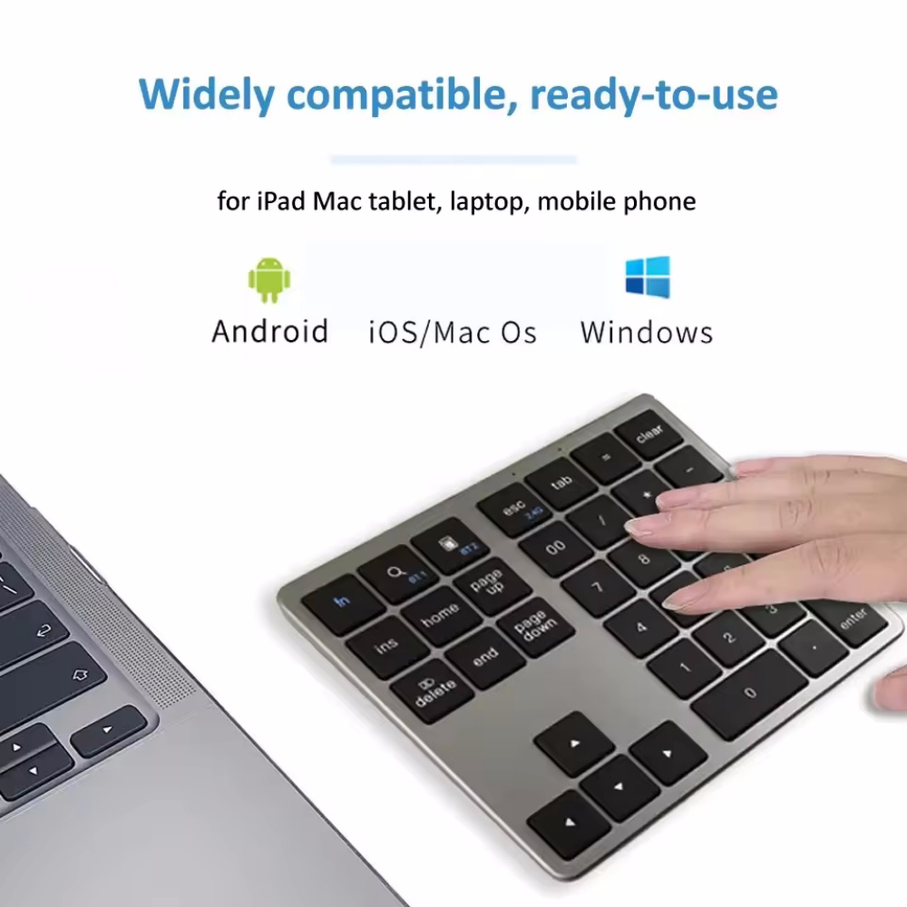 2,4 Ghz Draadloos + Bluetooth  - Keyboard Numpad Separate recensie en prijs