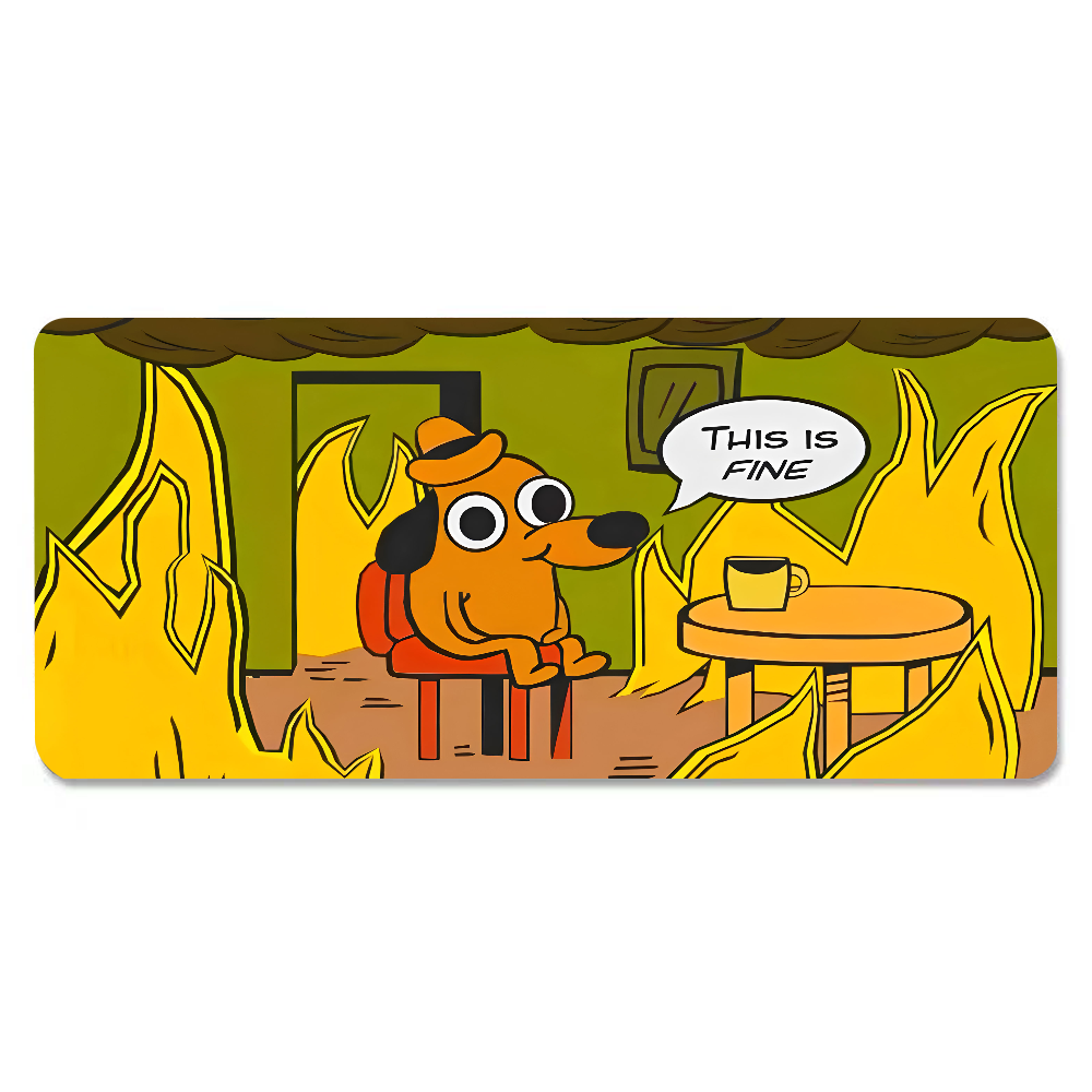 This Is Fine Dog Teckel Muisma - Gaming Accessories Setup recensie en prijs