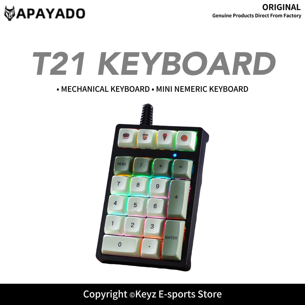 21-toetsen mini bedraad toetse - Keyboard Numpad Separate recensie en prijs