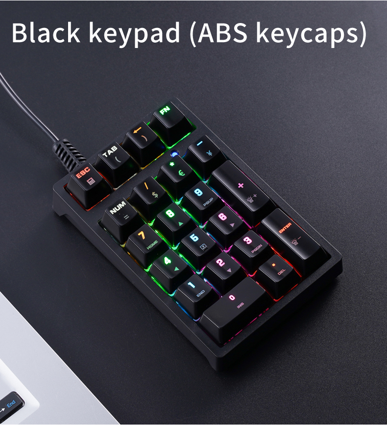 21-toetsen mini bedraad toetse - Keyboard Numpad Separate recensie en prijs