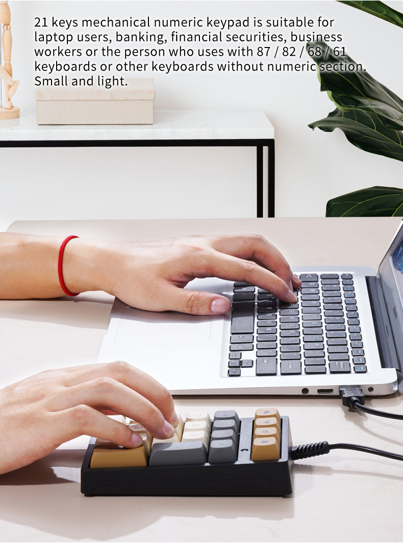 21-toetsen mini bedraad toetse - Keyboard Numpad Separate recensie en prijs