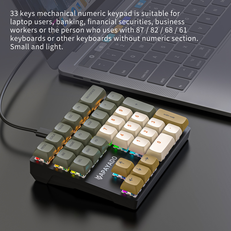 K33 Compact mechanisch numerie - Keyboard Numpad Separate recensie en prijs