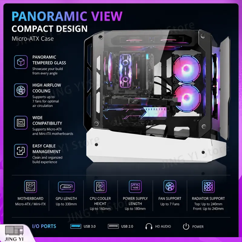 mATX Gaming PC-behuizing Deskt - Gaming Hardware And Accessories recensie en prijs