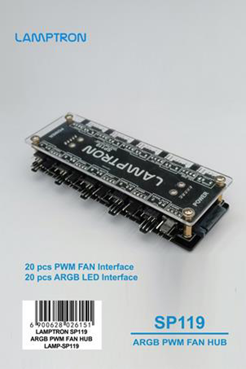 LAMPTRON 20-weg ARGB PWM venti - Gaming Hardware And Accessories recensie en prijs