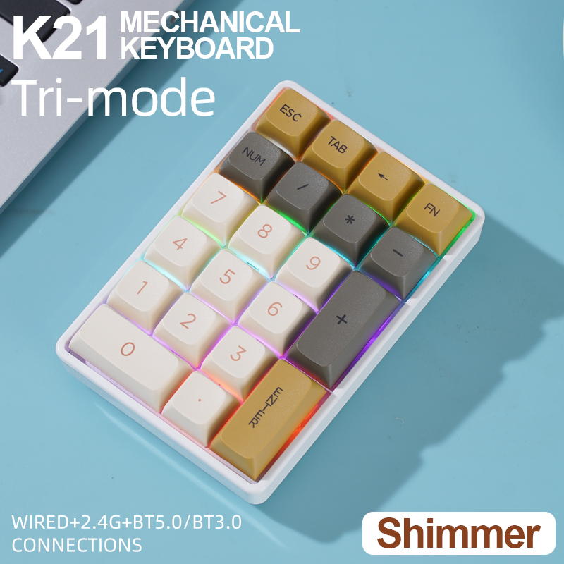 K21 Tri-mode Mechanisch Numeri - Keyboard Numpad Separate recensie en prijs
