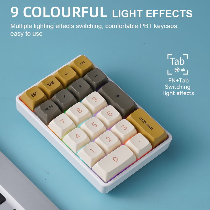 K21 Tri-mode Mechanisch Numeri - Keyboard Numpad Separate recensie en prijs