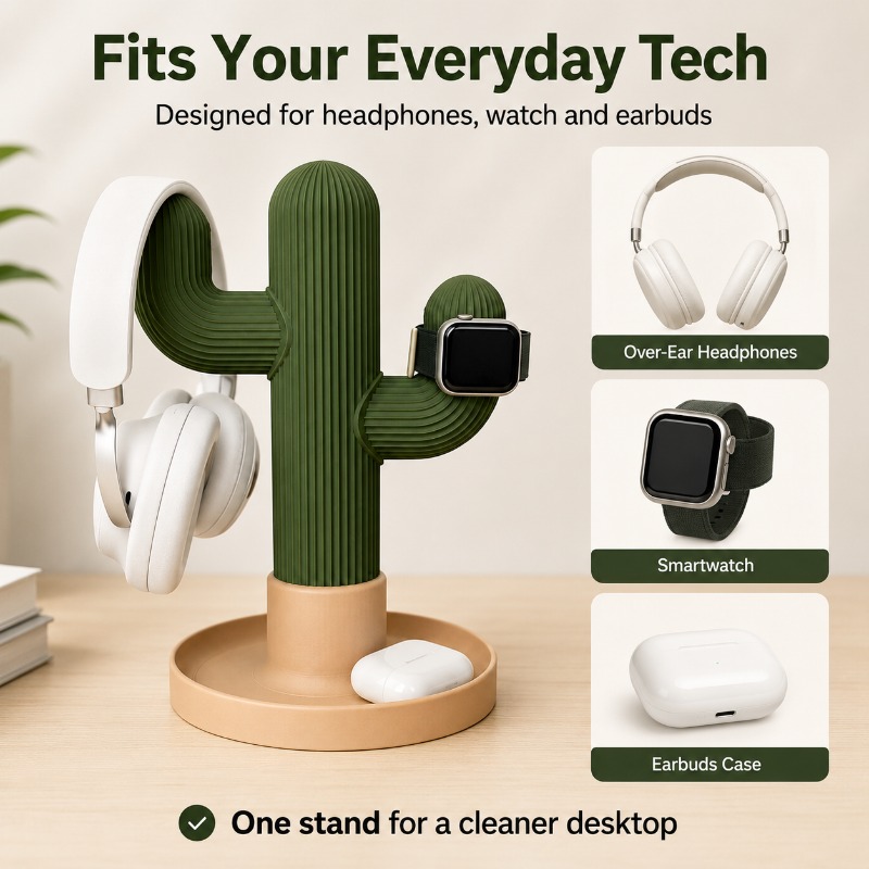 Minimalistische Cactus Headset - Gaming Accessories Setup recensie en prijs