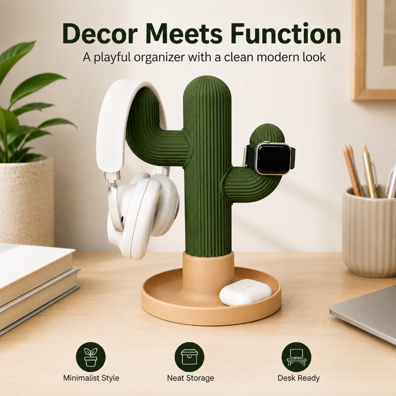 Minimalistische Cactus Headset - Gaming Accessories Setup recensie en prijs