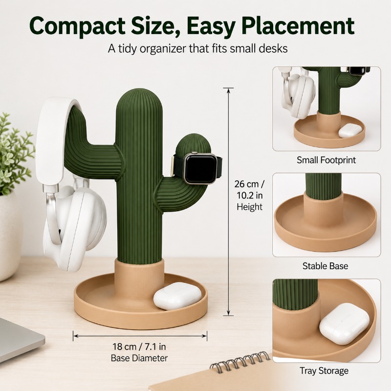 Minimalistische Cactus Headset - Gaming Accessories Setup recensie en prijs